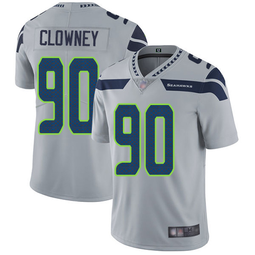Seattle Seahawks Limited Grey Men Jadeveon Clowney Alternate Jersey NFL Football #90 Vapor Untouchable